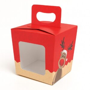 Caja Pan Dulce 1/4 kg Temática Navideña